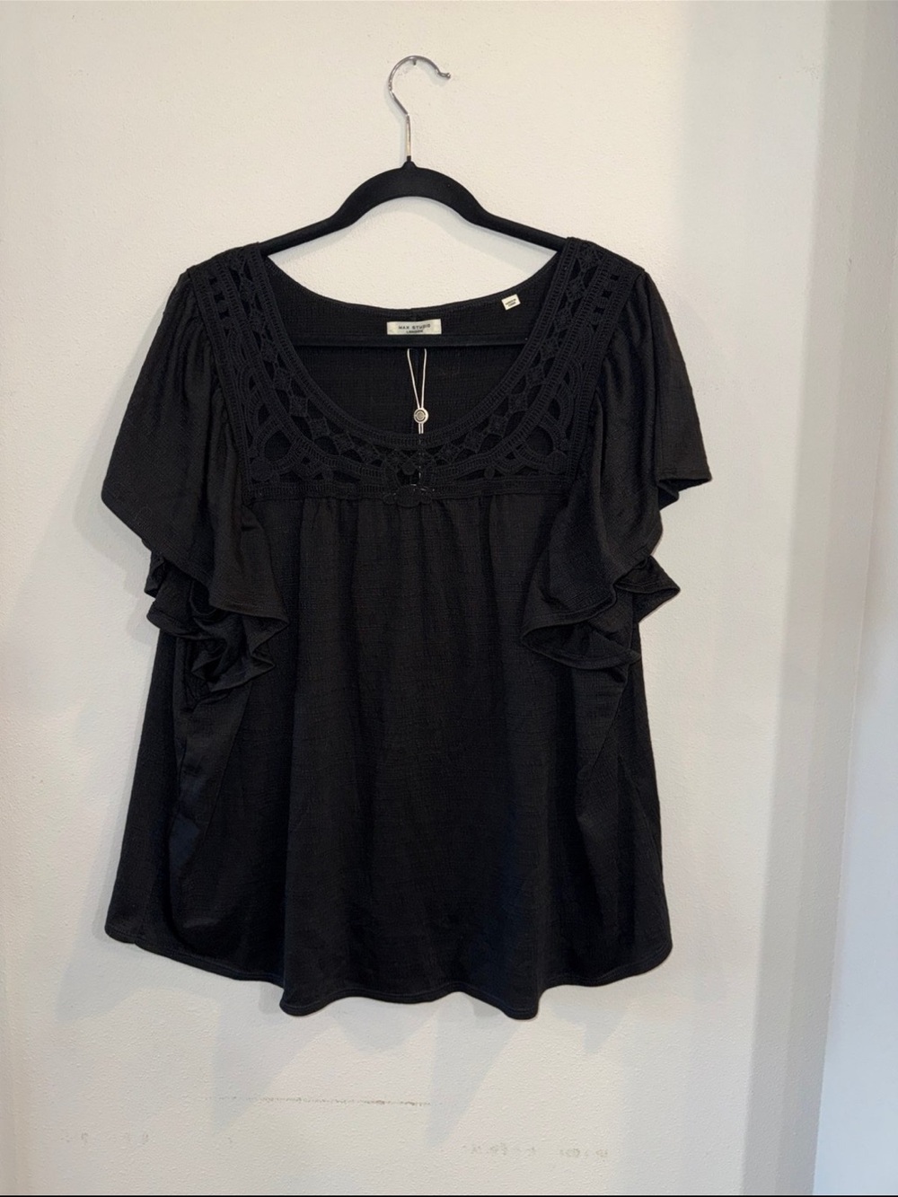 NWT Max Studio Classic Black Top
